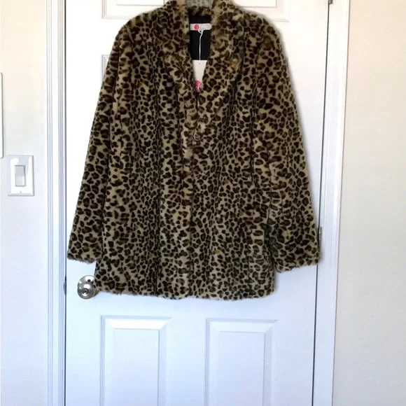 NWT Boden “Boxgrove” Faux Fur Leopard Print Coat, 16 - Picture 5 of 12